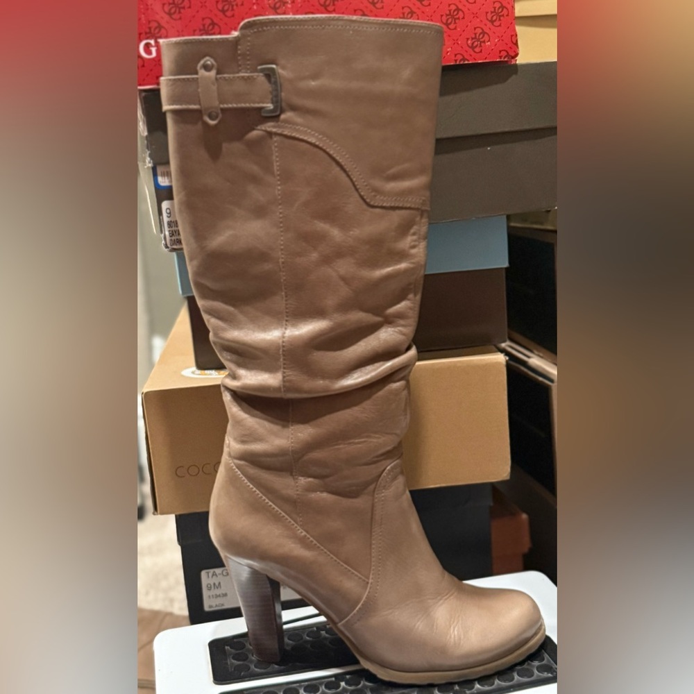 Guess Women's Tan Over the Knee Boots
